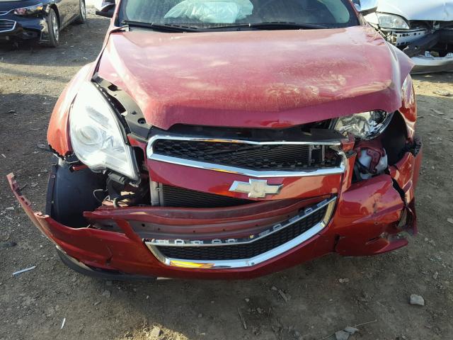 2GNFLDE33F6255163 - 2015 CHEVROLET EQUINOX LT RED photo 7