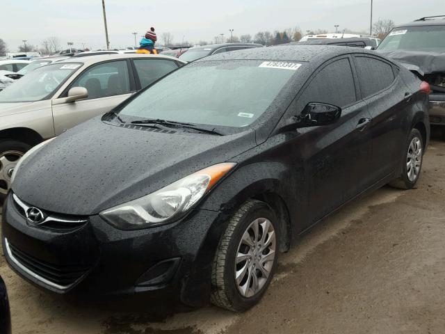 5NPDH4AE6BH026555 - 2011 HYUNDAI ELANTRA GL BLACK photo 2