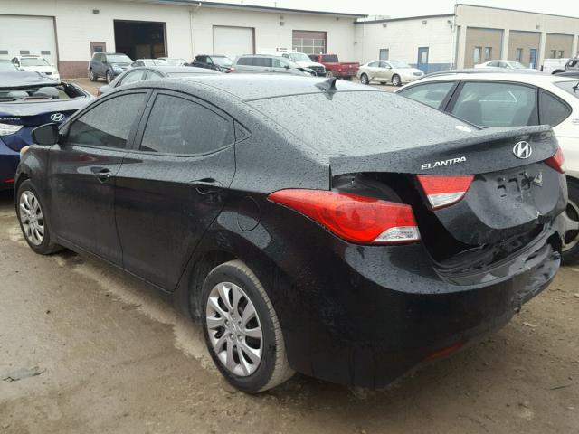 5NPDH4AE6BH026555 - 2011 HYUNDAI ELANTRA GL BLACK photo 3