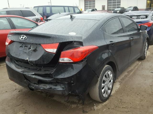 5NPDH4AE6BH026555 - 2011 HYUNDAI ELANTRA GL BLACK photo 4