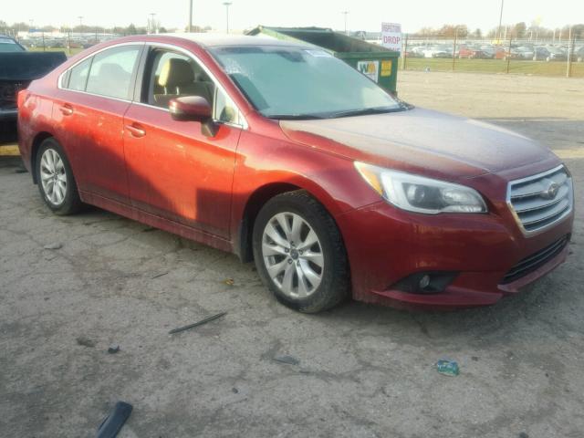 4S3BNBF63F3026889 - 2015 SUBARU LEGACY 2.5 RED photo 1