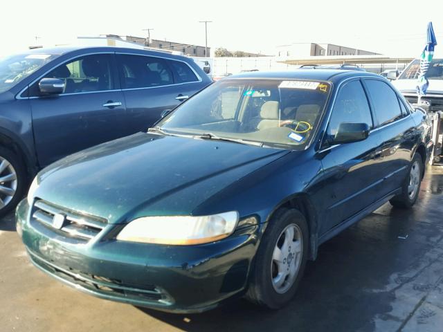 1HGCG56491A088088 - 2001 HONDA ACCORD LX GREEN photo 2