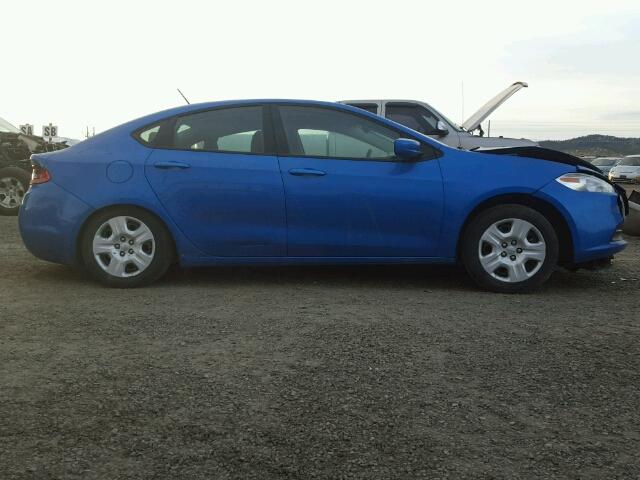 1C3CDFAA7FD403670 - 2015 DODGE DART SE BLUE photo 9