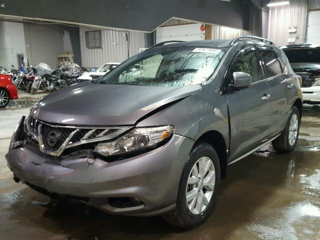 JN8AZ1MW7EW500616 - 2014 NISSAN MURANO S CHARCOAL photo 2