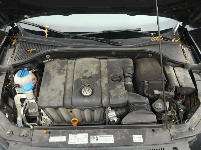 1VWCH7A30CC017419 - 2012 VOLKSWAGEN PASSAT SEL BLACK photo 7