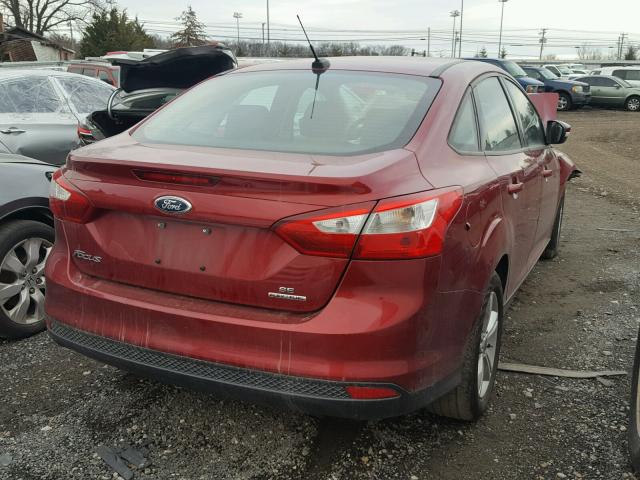 1FADP3F28DL168020 - 2013 FORD FOCUS SE RED photo 4