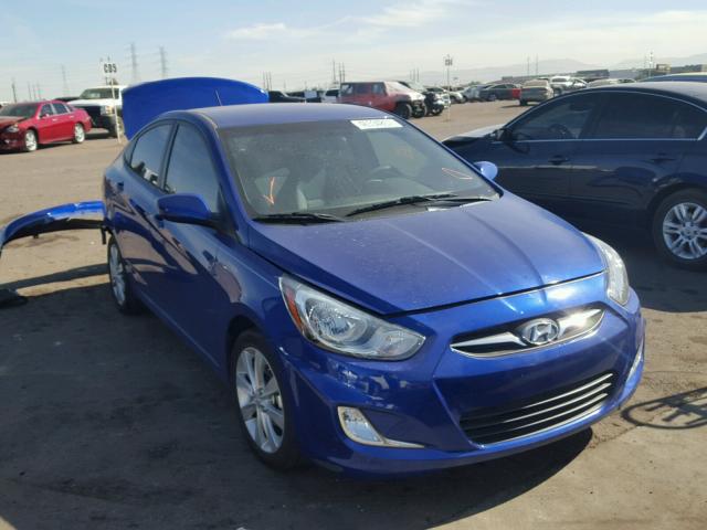 KMHCU4AE3DU444003 - 2013 HYUNDAI ACCENT GLS BLUE photo 1