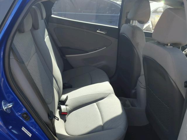 KMHCU4AE3DU444003 - 2013 HYUNDAI ACCENT GLS BLUE photo 6