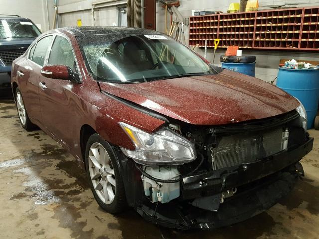 1N4AA5AP1AC805280 - 2010 NISSAN MAXIMA S BURGUNDY photo 1