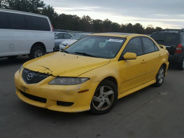 1YVFP80C235M01209 - 2003 MAZDA 6 I YELLOW photo 2