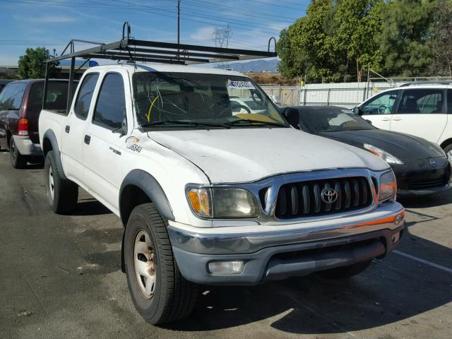 5TEGN92N12Z006728 - 2002 TOYOTA TACOMA DOU WHITE photo 1