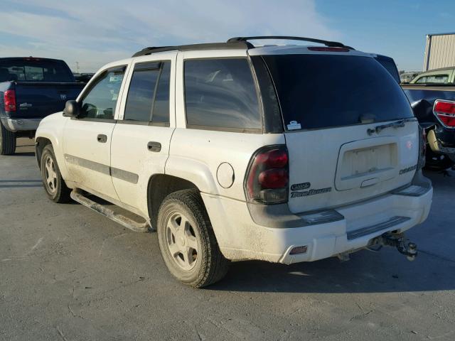 1GNDS13S742149800 - 2004 CHEVROLET TRAILBLAZE WHITE photo 3