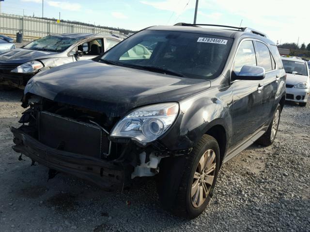 2CNFLFEY2A6373743 - 2010 CHEVROLET EQUINOX LT BLACK photo 2