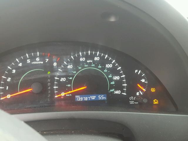 4T4BE46K39R135779 - 2009 TOYOTA CAMRY BASE GRAY photo 8