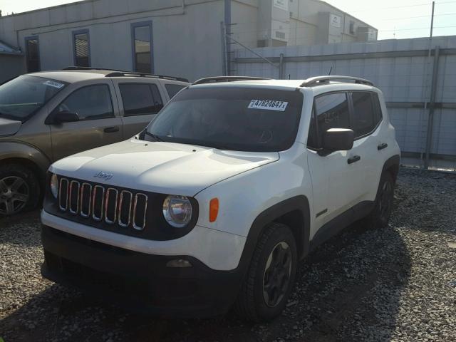 ZACCJAAH3FPC15847 - 2015 JEEP RENEGADE S WHITE photo 2