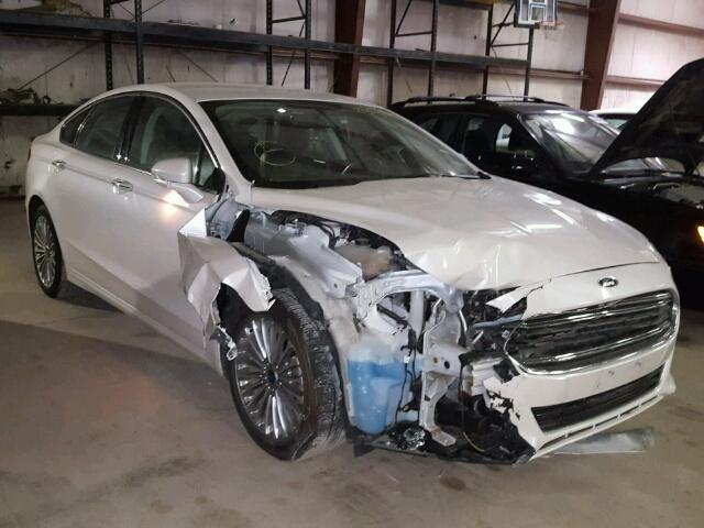 3FA6P0K98ER380798 - 2014 FORD FUSION TIT WHITE photo 1