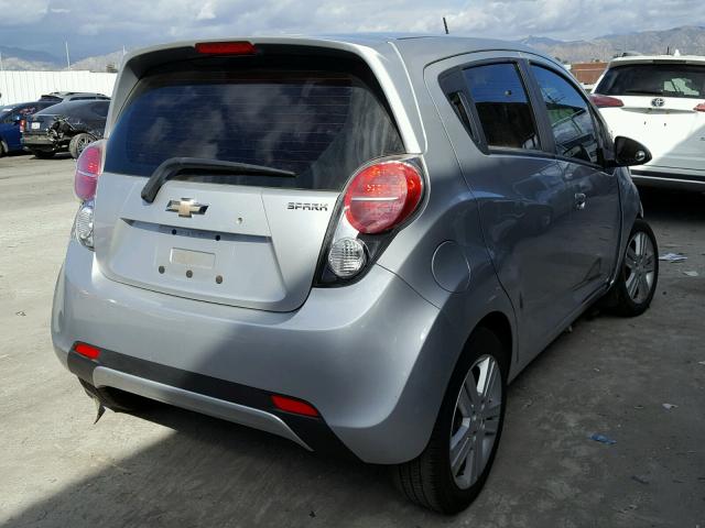 KL8CB6S95EC521266 - 2014 CHEVROLET SPARK LS SILVER photo 4