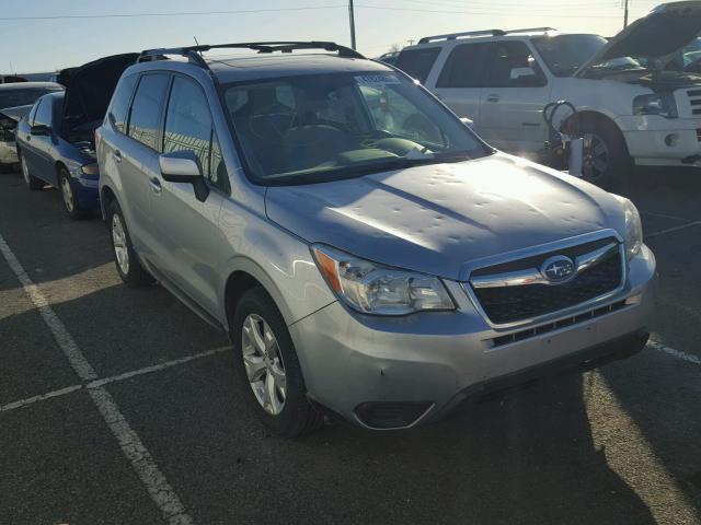 JF2SJAEC7EH404843 - 2014 SUBARU FORESTER 2 SILVER photo 1