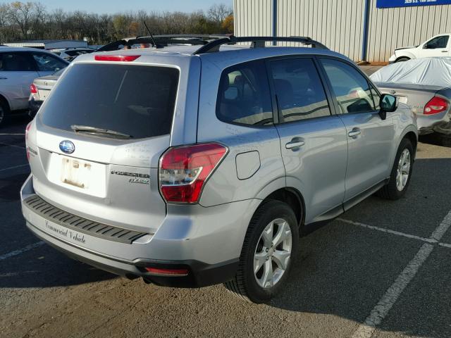 JF2SJAEC7EH404843 - 2014 SUBARU FORESTER 2 SILVER photo 4