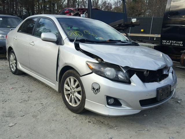 2T1BU4EE0AC449629 - 2010 TOYOTA COROLLA BA SILVER photo 1