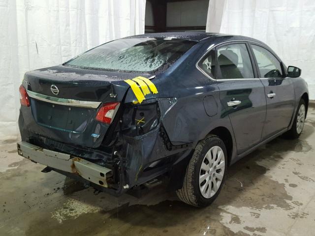 3N1AB7AP7EY233697 - 2014 NISSAN SENTRA S BLUE photo 4