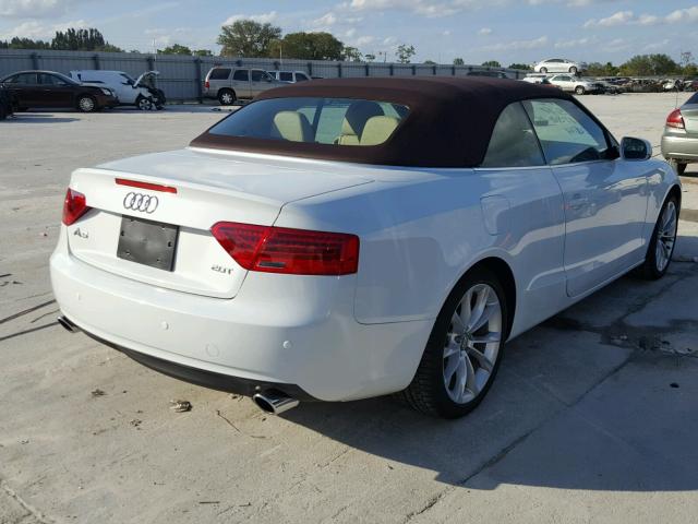 WAUAFAFH8DN002851 - 2013 AUDI A5 PREMIUM WHITE photo 4