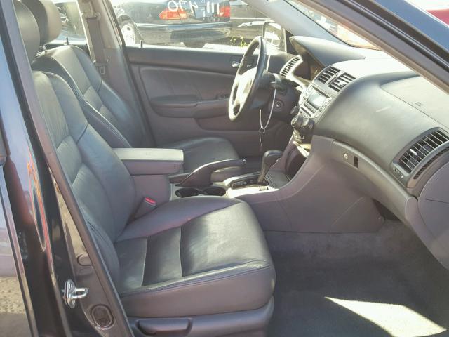 1HGCM56887A015458 - 2007 HONDA ACCORD EX GRAY photo 5