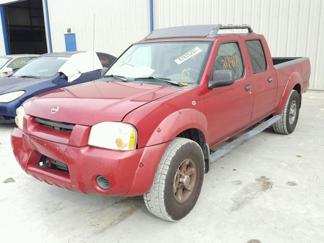 1N6ED29X53C455254 - 2003 NISSAN FRONTIER C RED photo 2