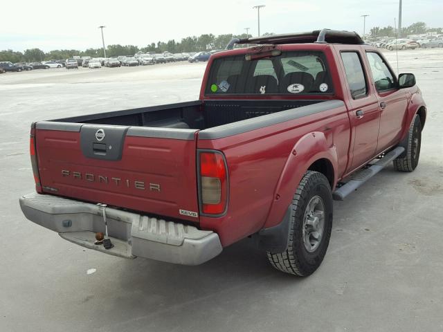 1N6ED29X53C455254 - 2003 NISSAN FRONTIER C RED photo 4