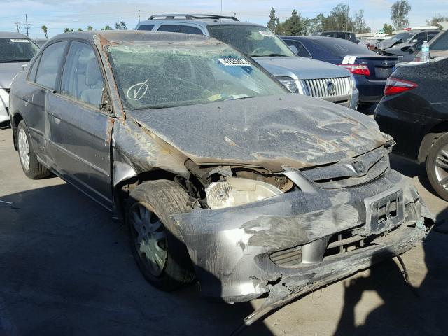 2HGES16555H593996 - 2005 HONDA CIVIC LX GRAY photo 1