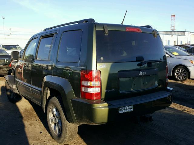 1J8GN28K59W520330 - 2009 JEEP LIBERTY SP GREEN photo 3