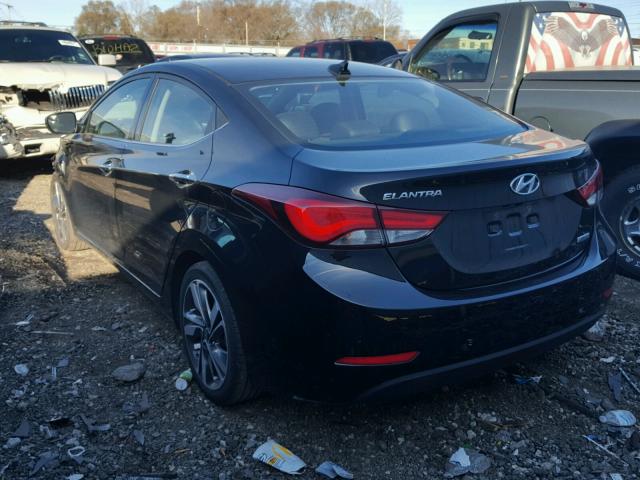 5NPDH4AE2EH488258 - 2014 HYUNDAI ELANTRA SE BLACK photo 3