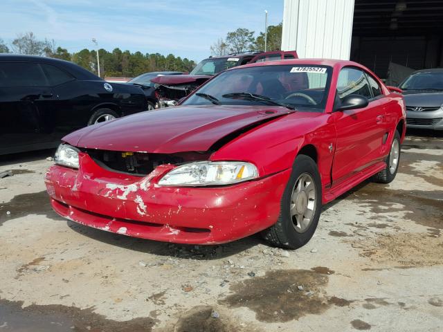 1FAFP4043WF146792 - 1998 FORD MUSTANG RED photo 2