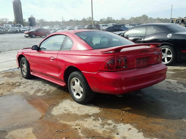 1FAFP4043WF146792 - 1998 FORD MUSTANG RED photo 3