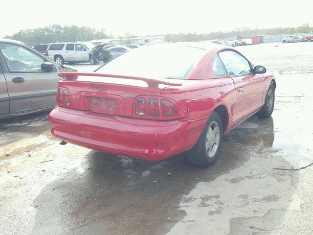 1FAFP4043WF146792 - 1998 FORD MUSTANG RED photo 4