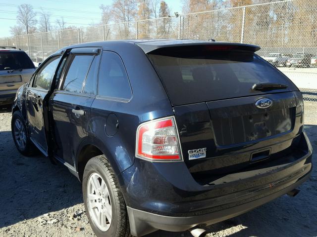 2FMDK36C58BA43964 - 2008 FORD EDGE SE BLUE photo 3