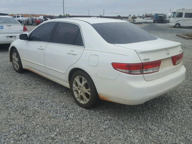 1HGCM66383A055169 - 2003 HONDA ACCORD LX WHITE photo 3