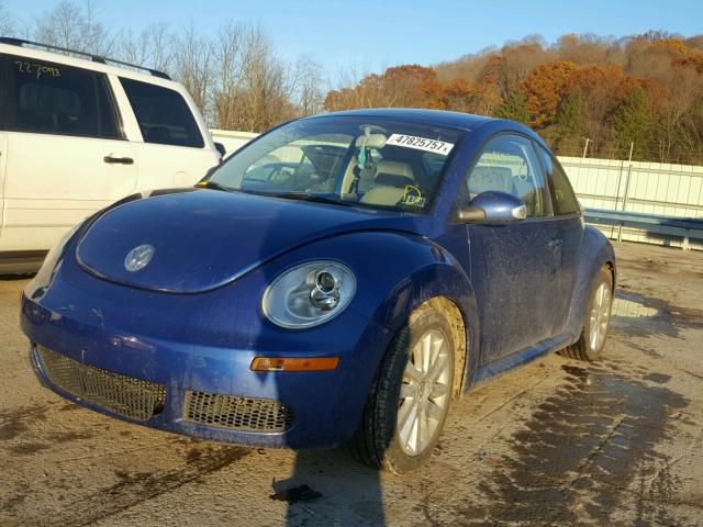 3VWRW31C58M500872 - 2008 VOLKSWAGEN NEW BEETLE BLUE photo 2