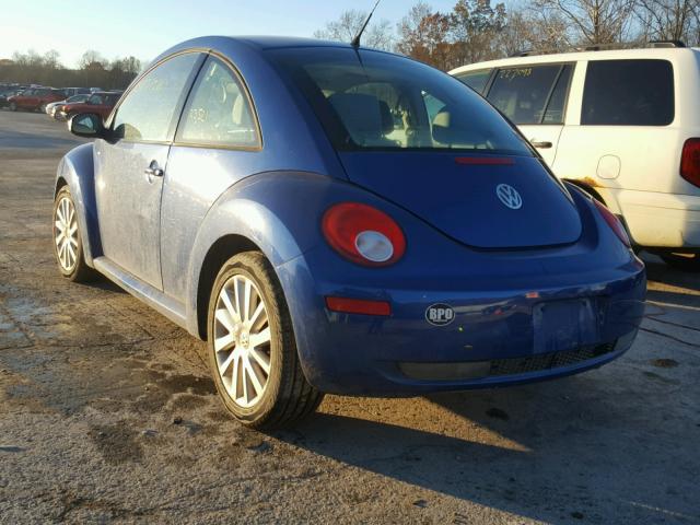 3VWRW31C58M500872 - 2008 VOLKSWAGEN NEW BEETLE BLUE photo 3