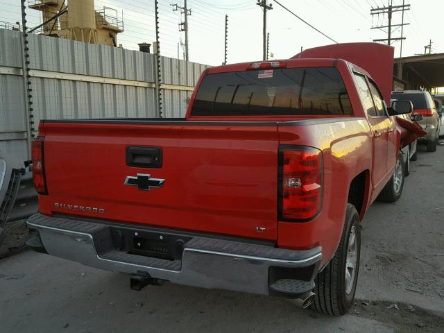 3GCUKREC4HG308170 - 2017 CHEVROLET SILVERADO RED photo 4