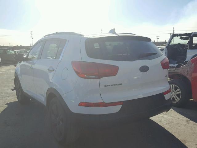 KNDPC3AC7F7772687 - 2015 KIA SPORTAGE E WHITE photo 3