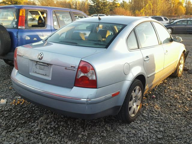 WVWTH63B13P437216 - 2003 VOLKSWAGEN PASSAT GLX SILVER photo 4