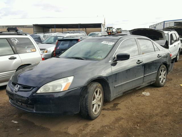 1HGCM66514A026650 - 2004 HONDA ACCORD EX BLACK photo 2