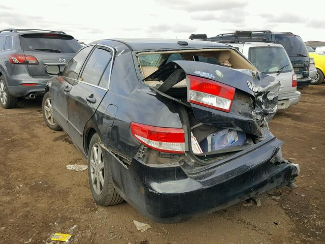 1HGCM66514A026650 - 2004 HONDA ACCORD EX BLACK photo 3