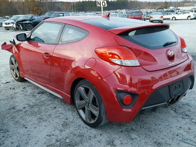 KMHTC6AEXDU084002 - 2013 HYUNDAI VELOSTER T RED photo 3