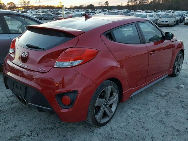 KMHTC6AEXDU084002 - 2013 HYUNDAI VELOSTER T RED photo 4