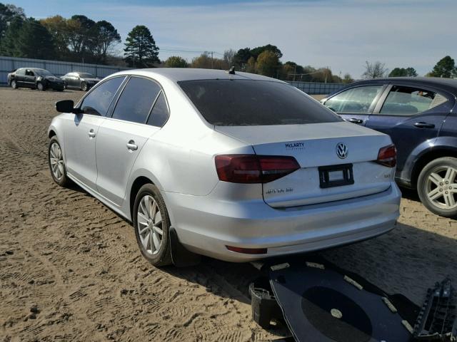 3VWD67AJ5GM338269 - 2016 VOLKSWAGEN JETTA SE SILVER photo 3