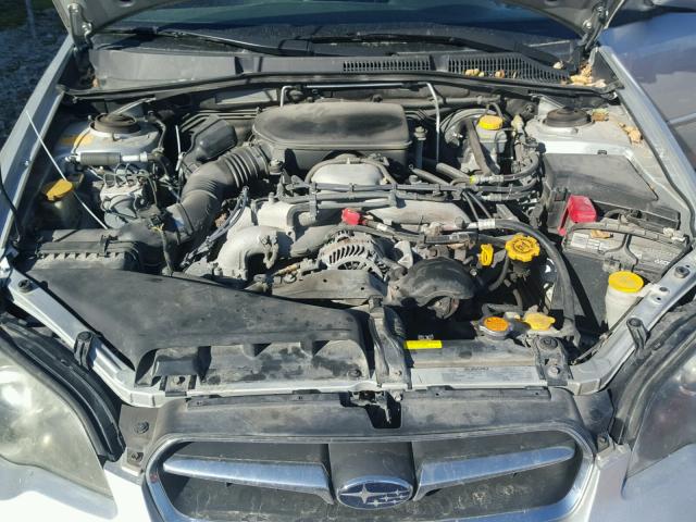 4S3BL626357211468 - 2005 SUBARU LEGACY 2.5 SILVER photo 7