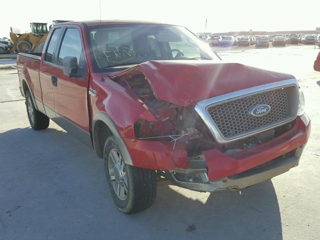 1FTPX12575NB70374 - 2005 FORD F150 RED photo 1