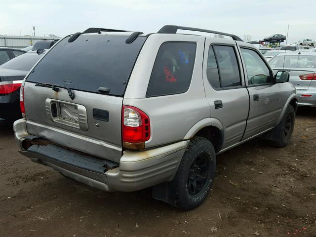 4S2DM58W044315797 - 2004 ISUZU RODEO S SILVER photo 4